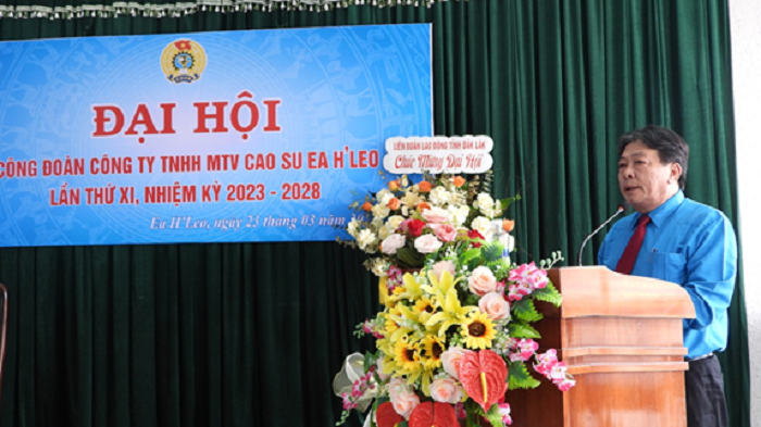 Dai hoi cong doan cao su Ea Hleo 2